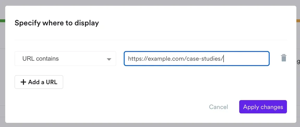 targeting settings