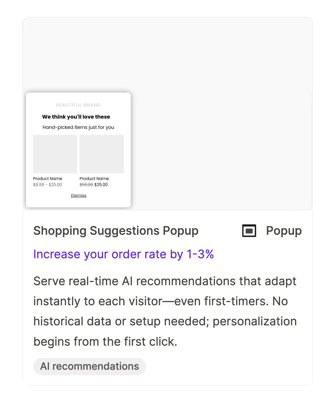 ai popup template