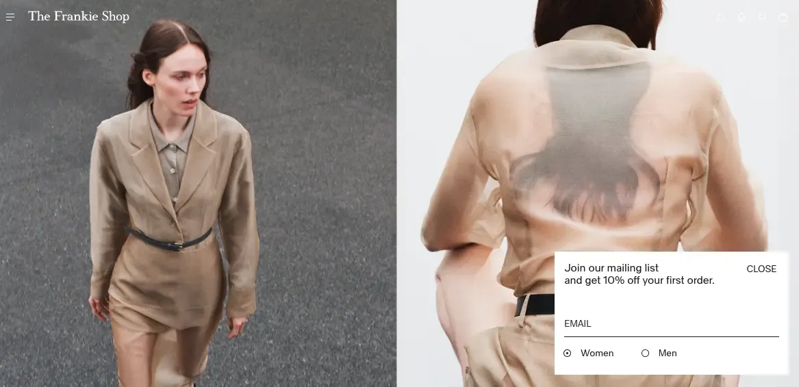 frankie shop popup
