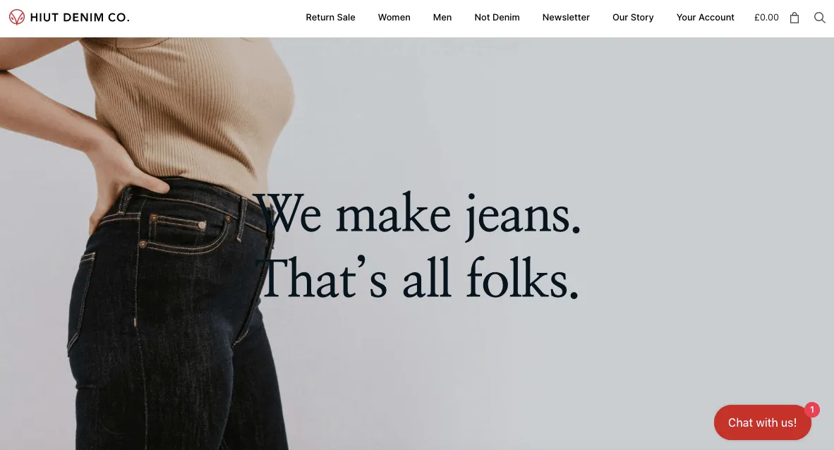 huit denim shopify store