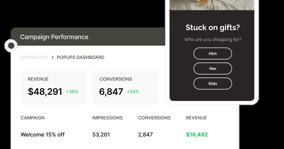 Screenshot or Official Image for wisepops.com - Wisepops: AI Traffic Activation Platform