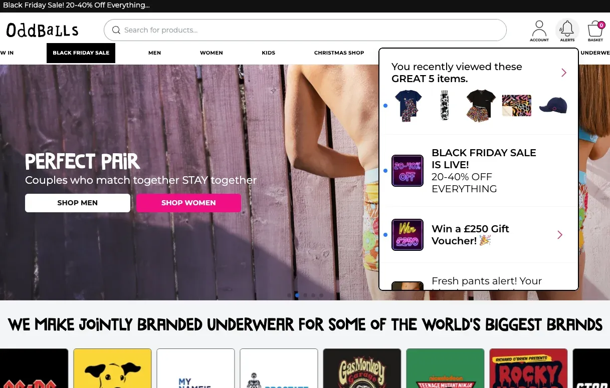 recommended products in feed