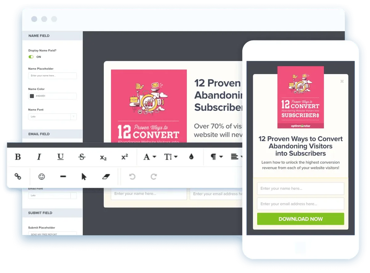 the OptinMonster campaign builder