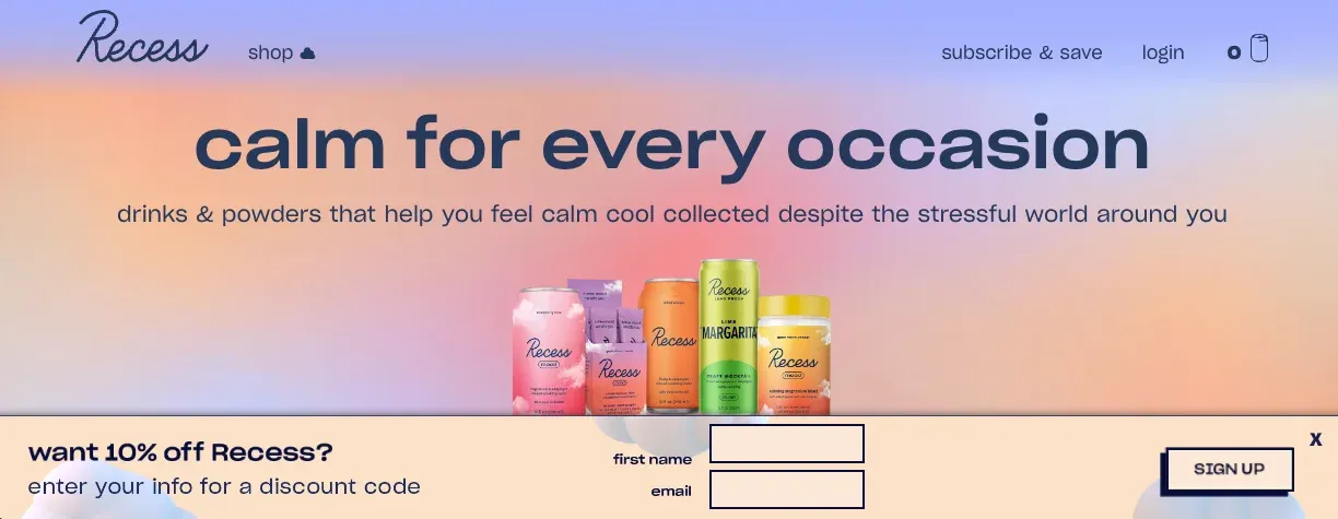 sticky bar example