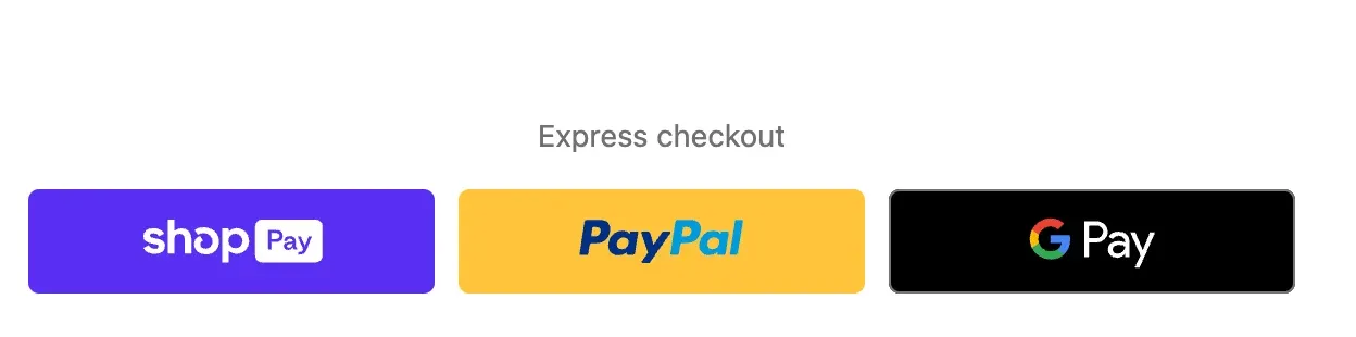 payment options