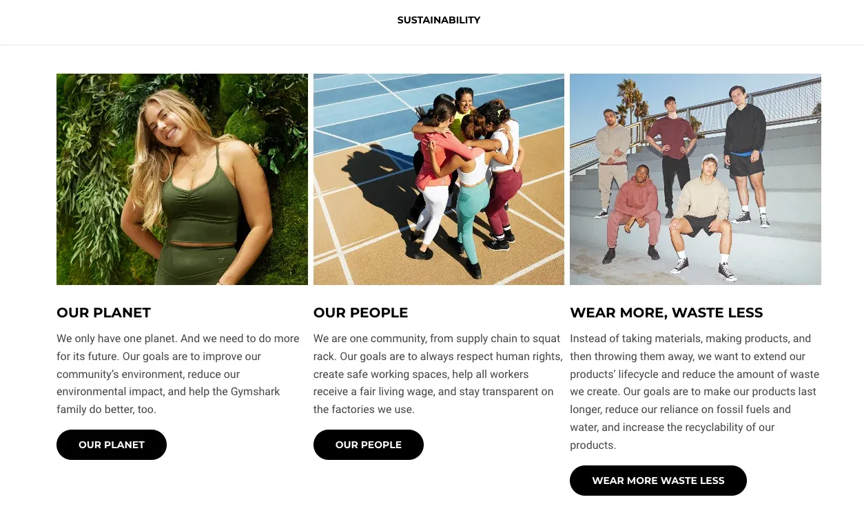 gymshark values