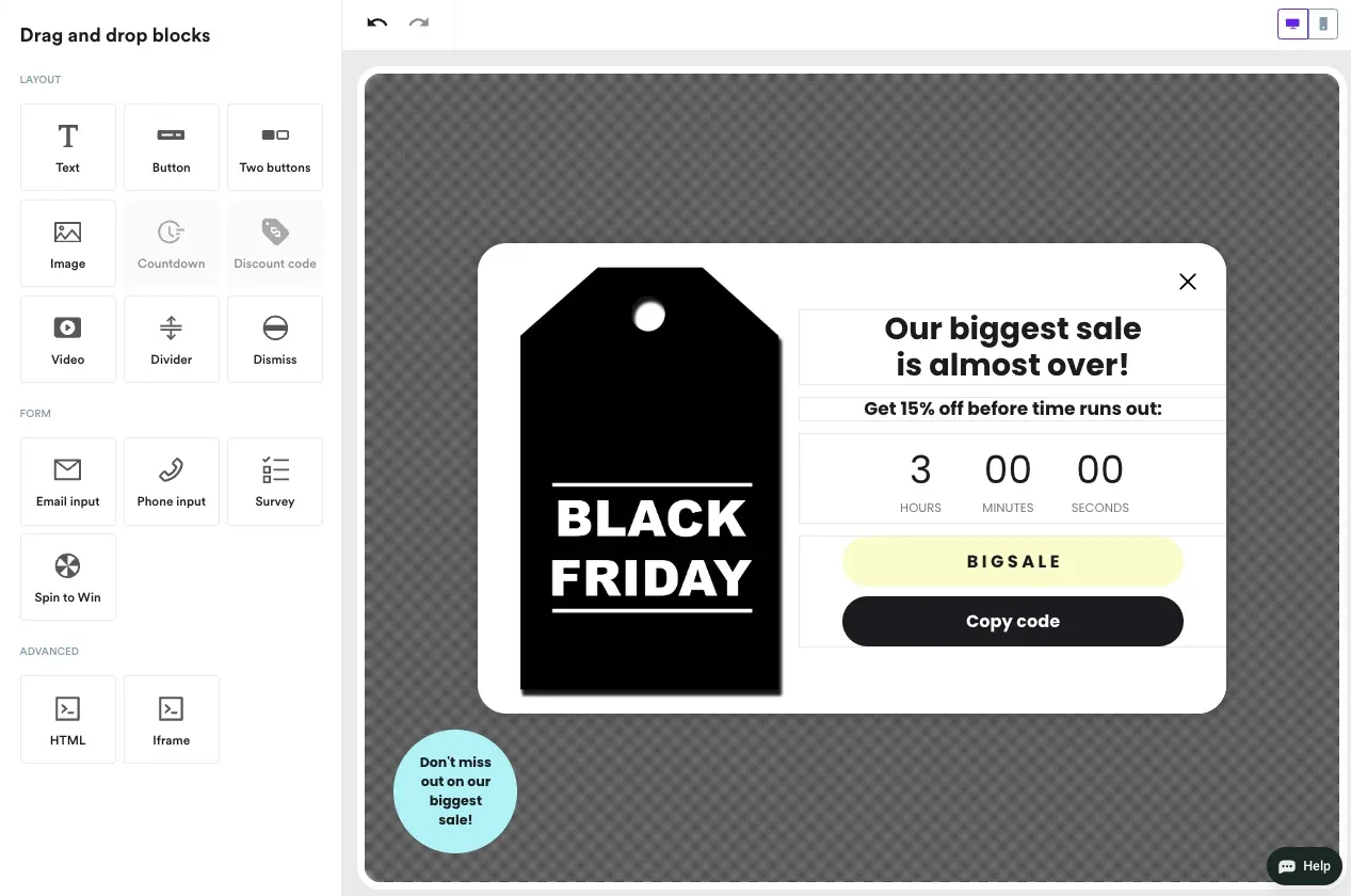 customized template for Black Friday