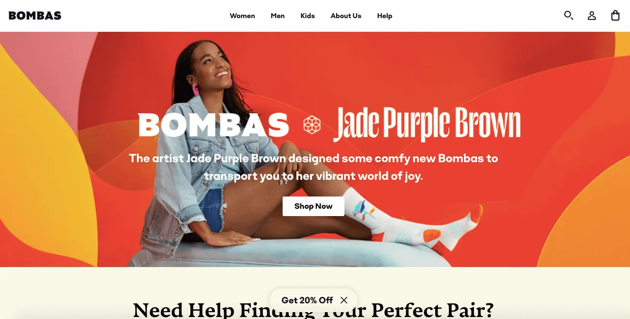 bombas shopify store example