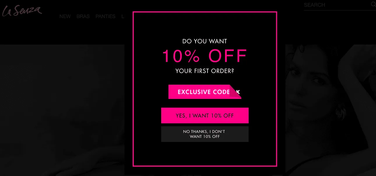 Discount lead magnet example