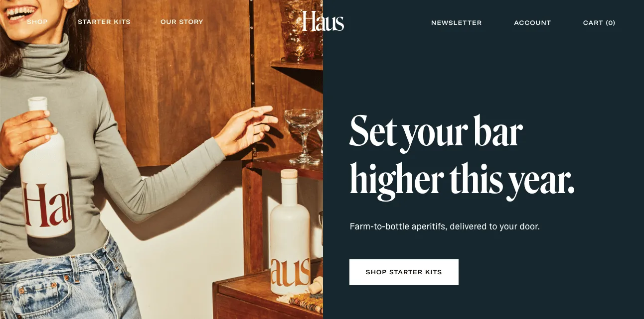 haus shopify store example