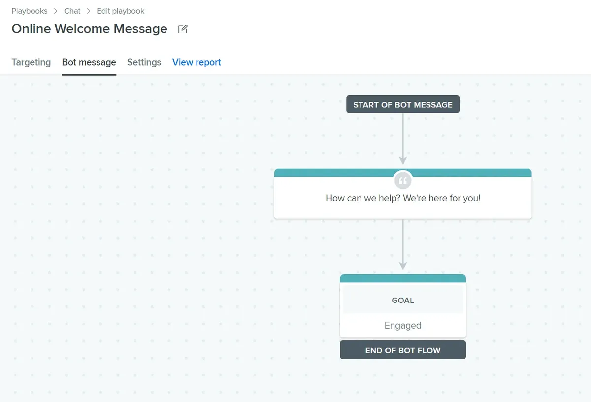 a Salesloft Drift chat playbook
