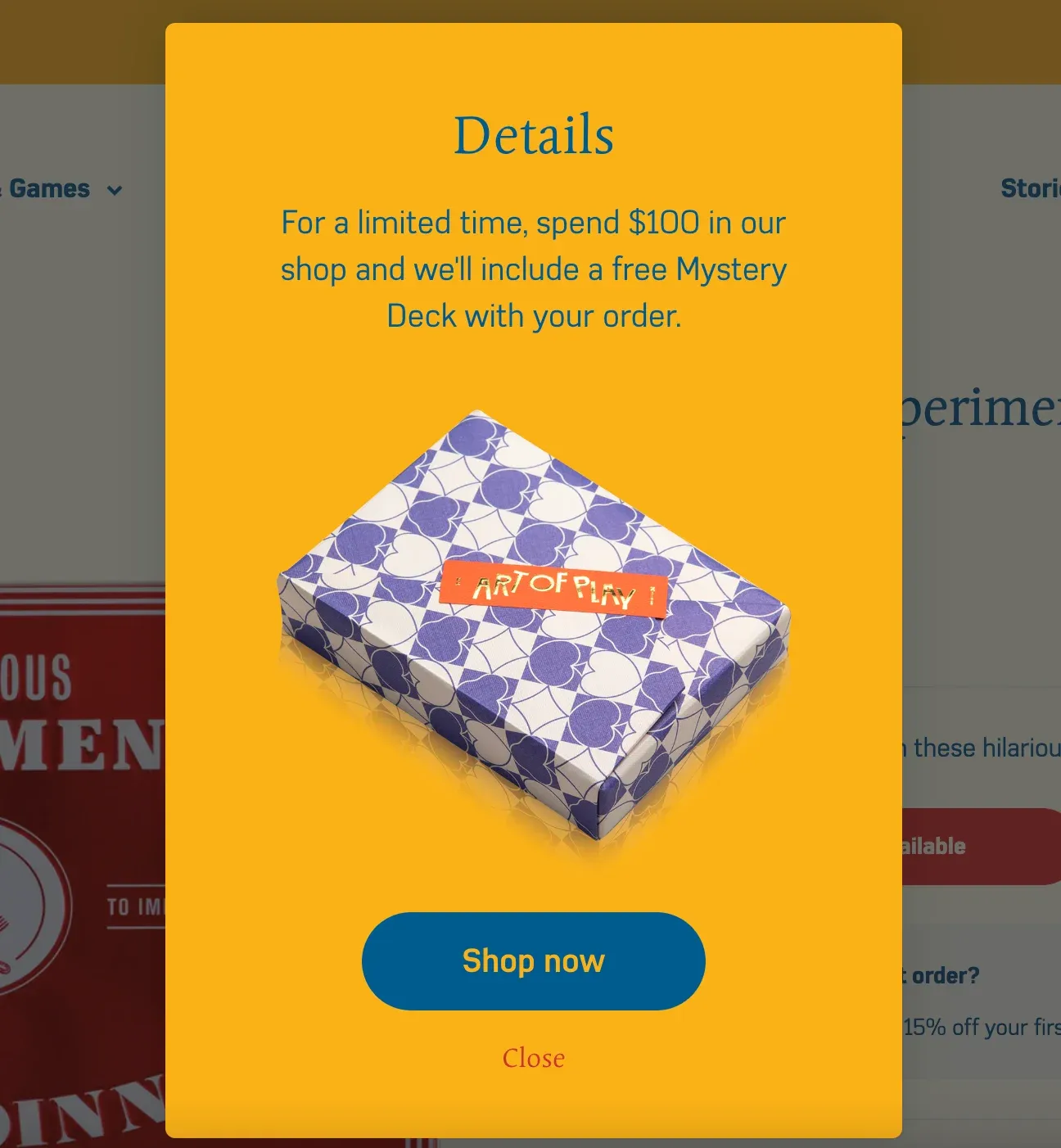 multi step popup example