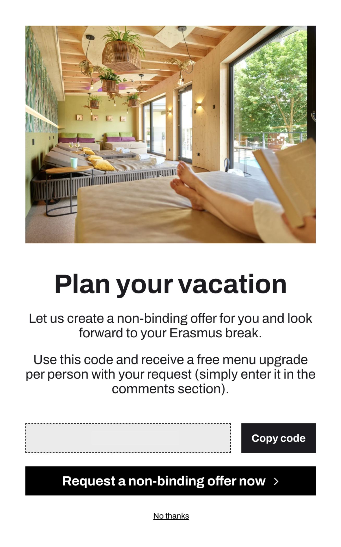 Hotel Erasmus &mdash; time-limited offer