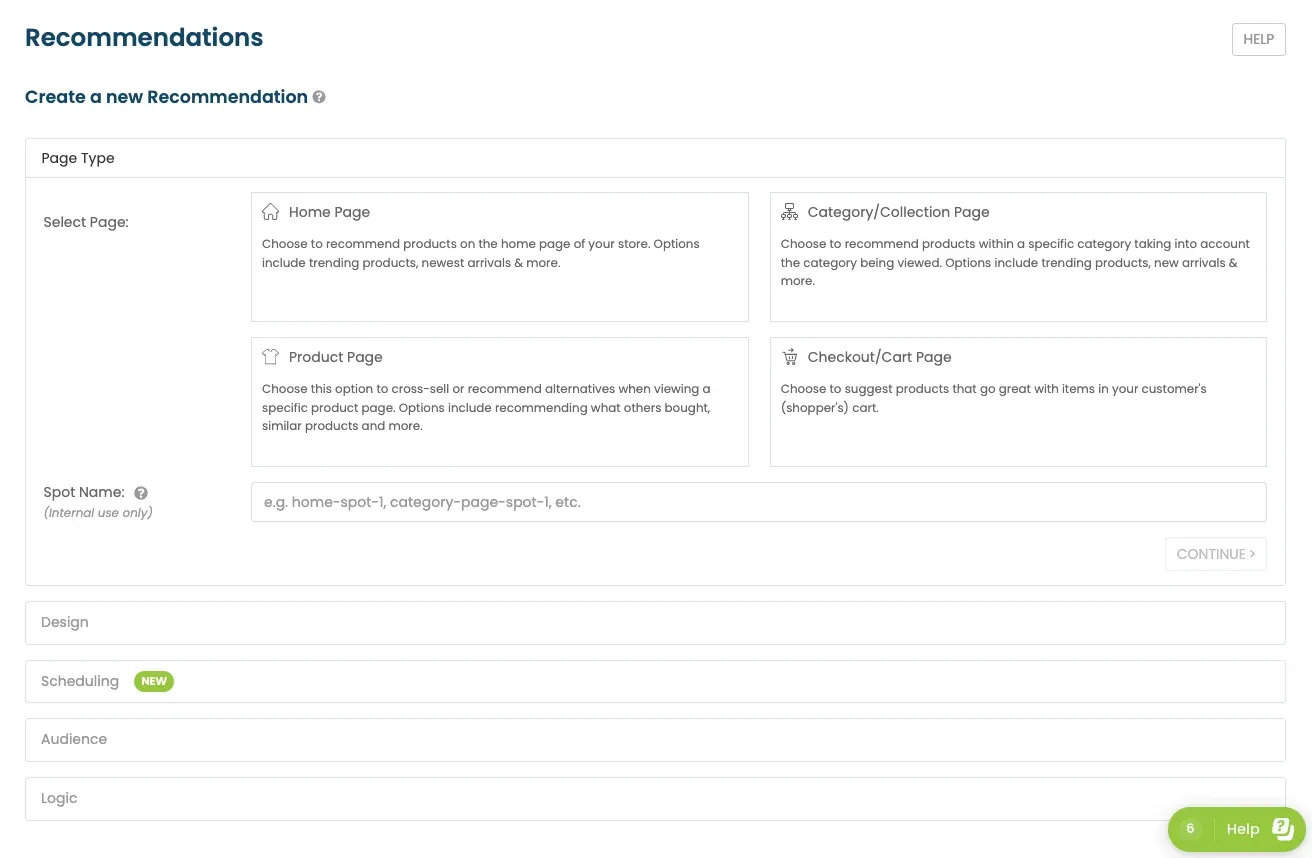 creating recommendations campaign