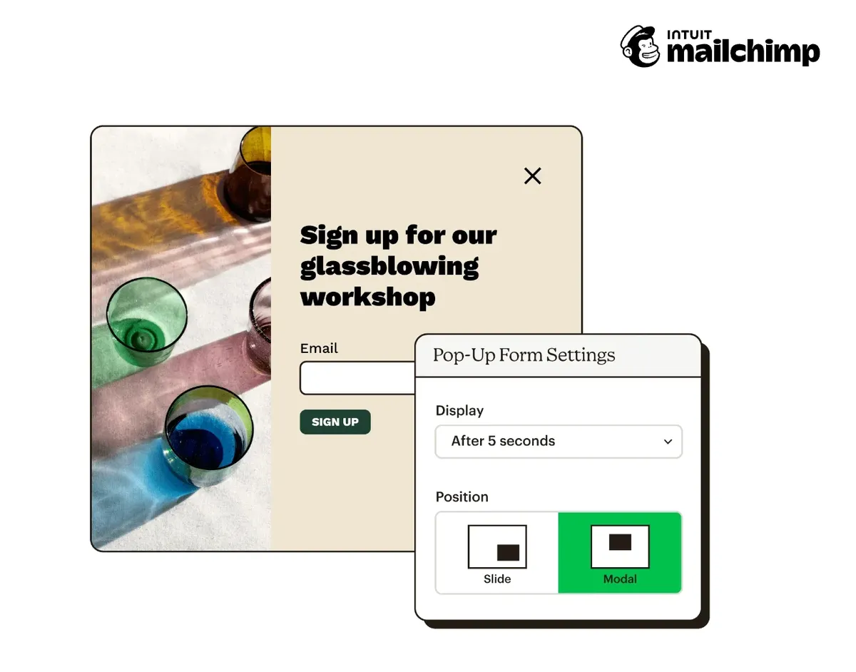 the Mailchimp campaign builder