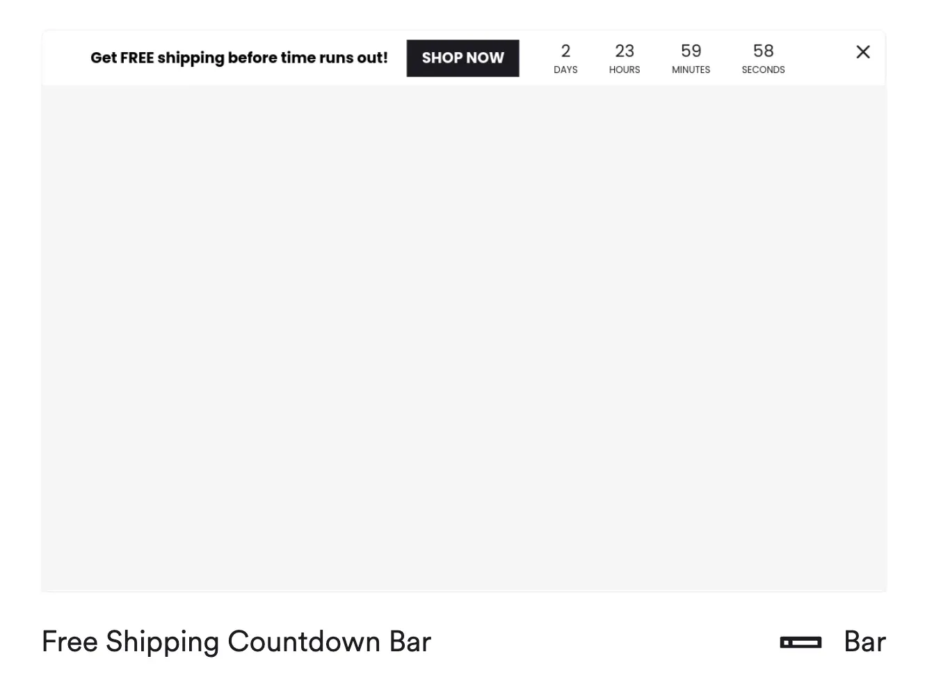website bar template