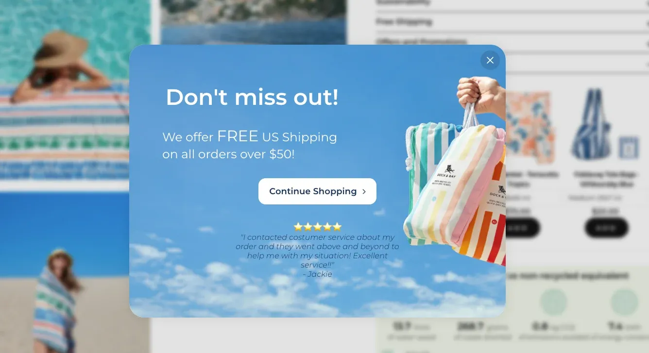 encouraging visitors to finish purchase