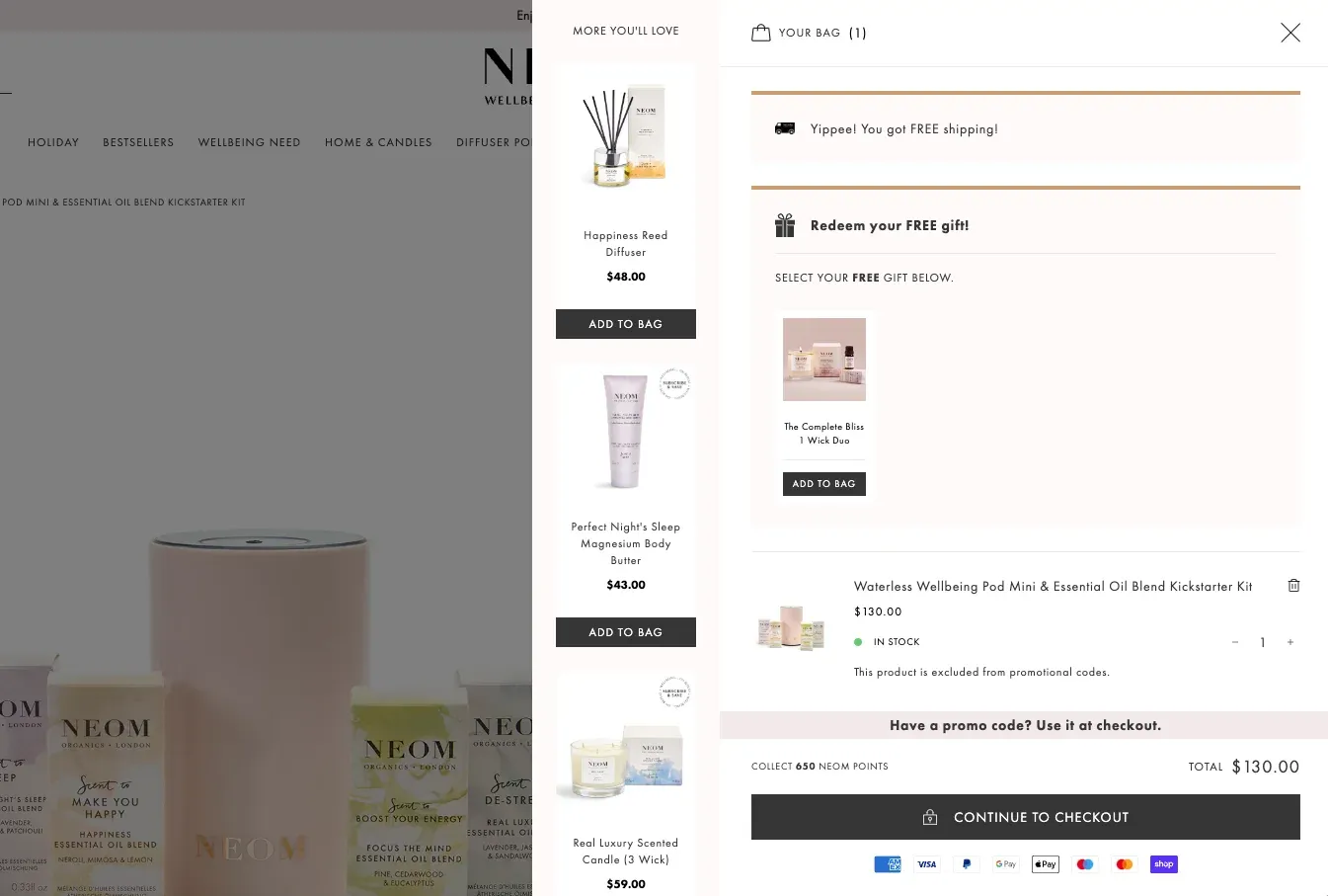 upsell when added to the cart