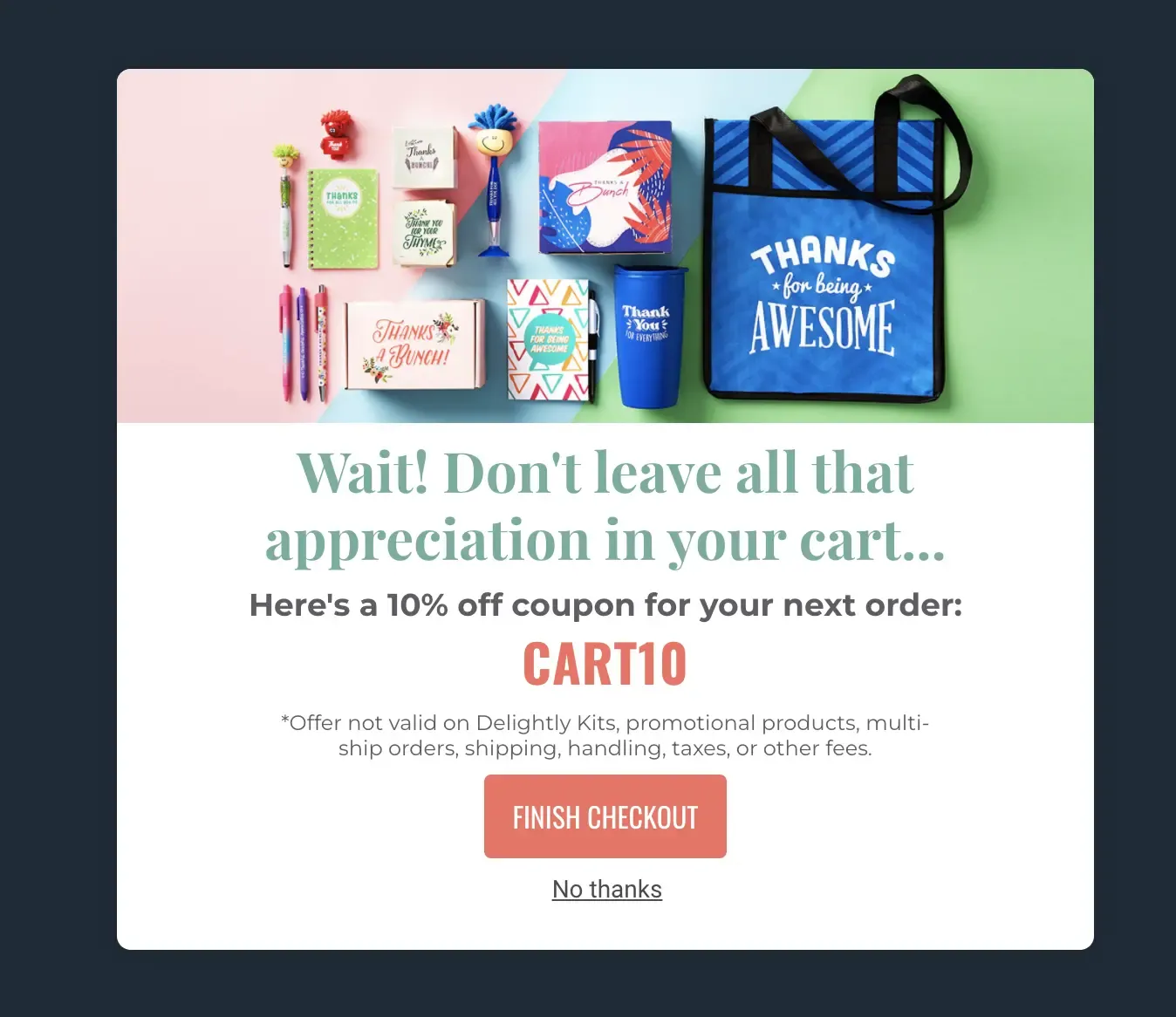 exit popup example