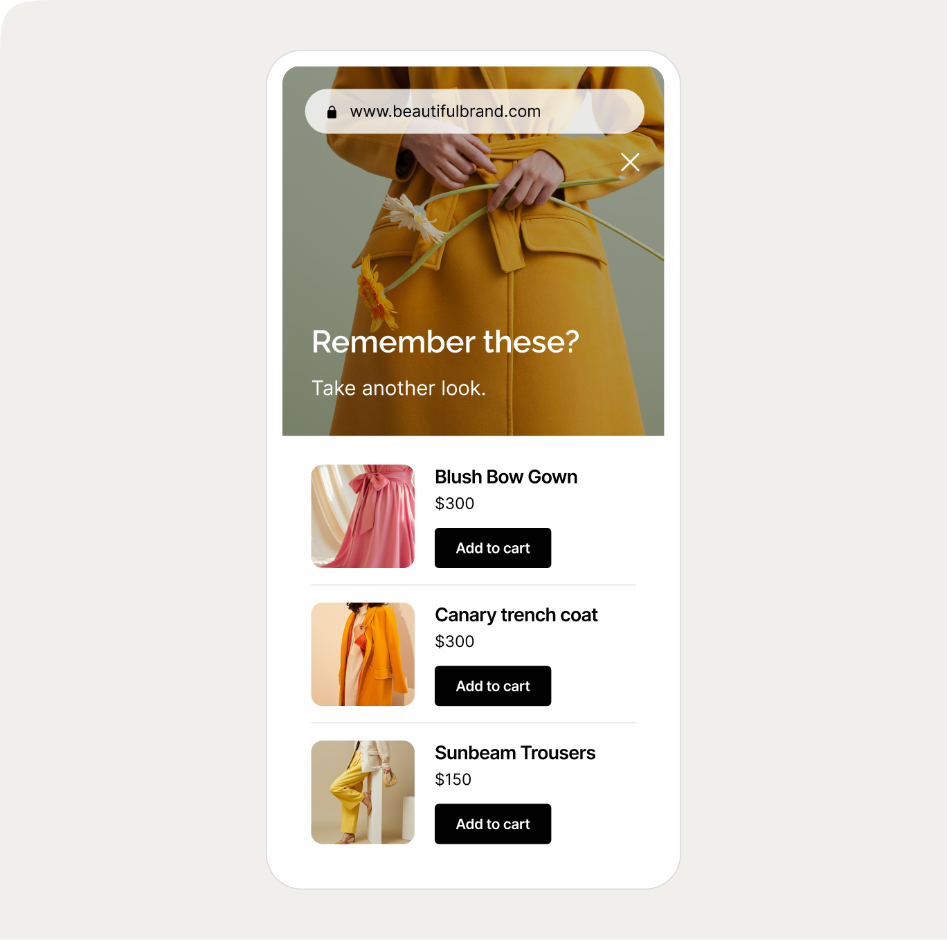 viewed product popup