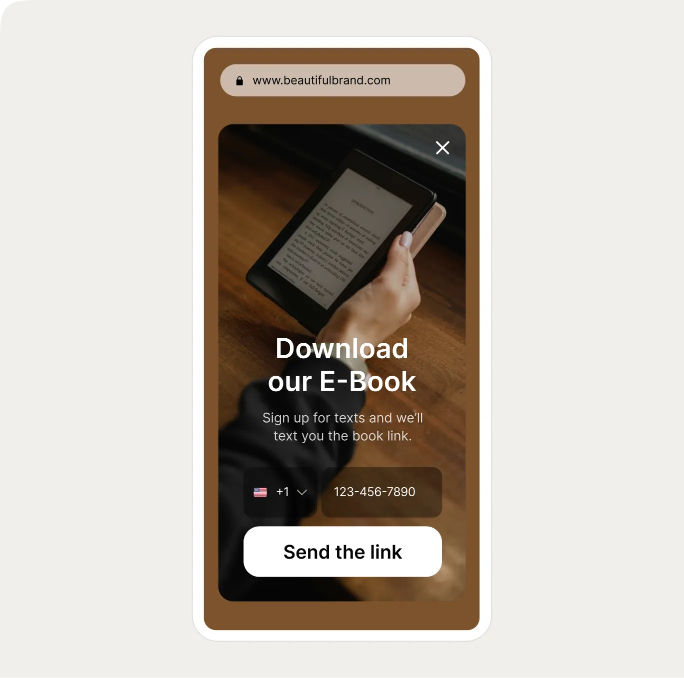 ebook popup