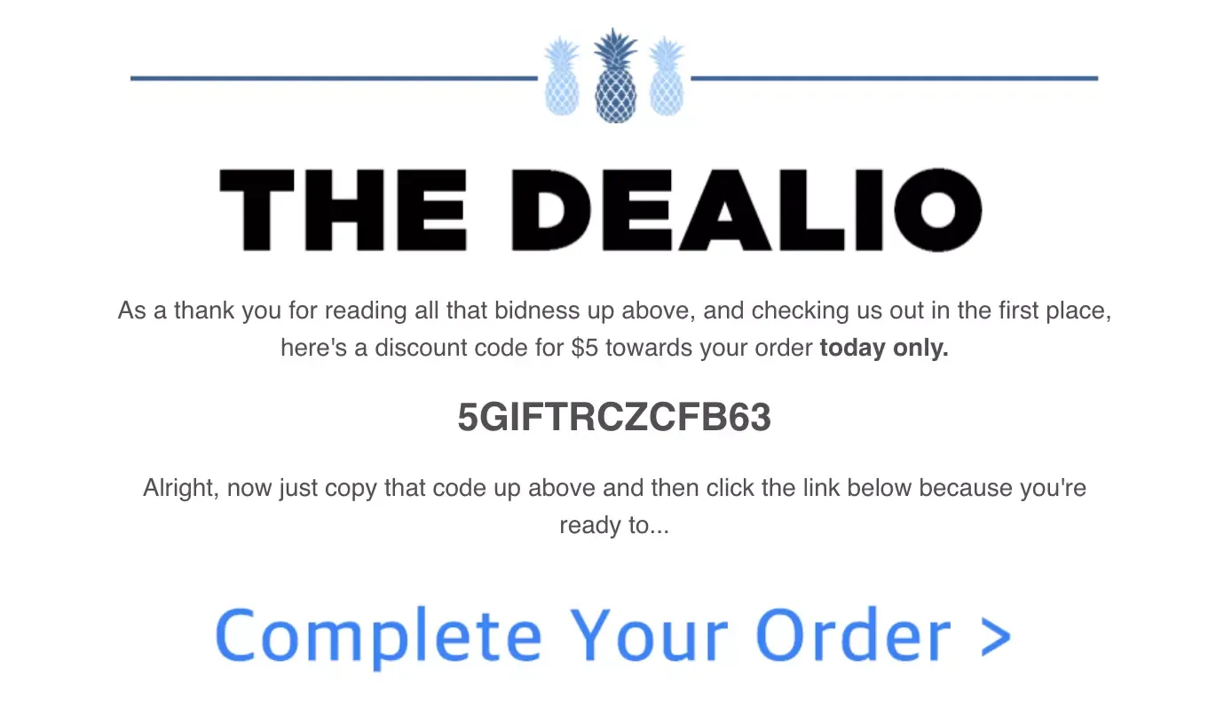abandoned cart recovery discount code idea