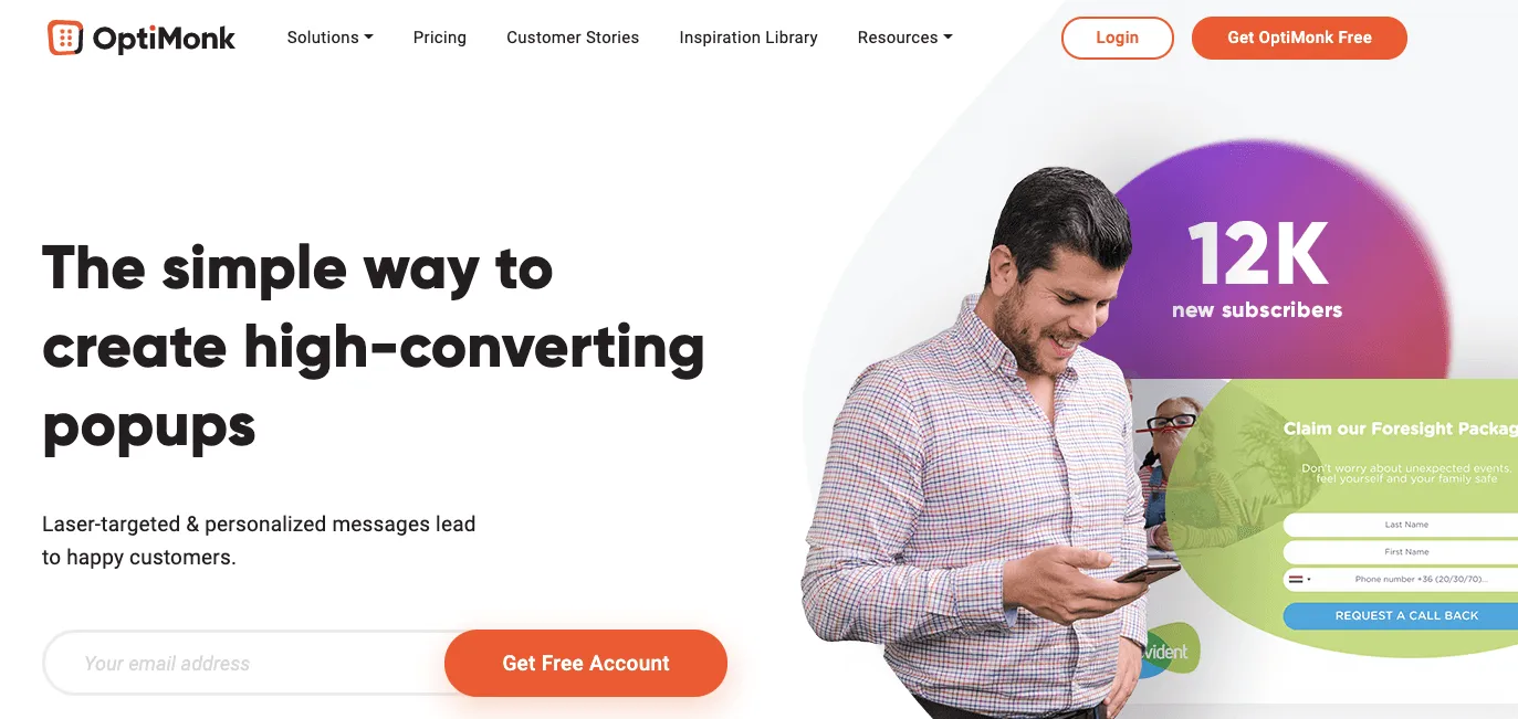 optimonk popup software