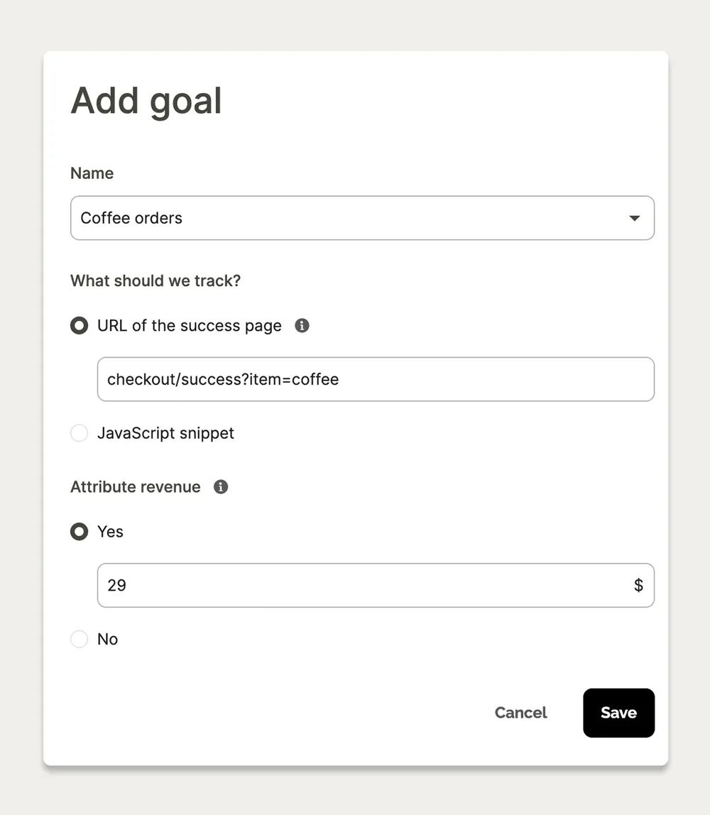Revenue attribution reporting in Wisepops