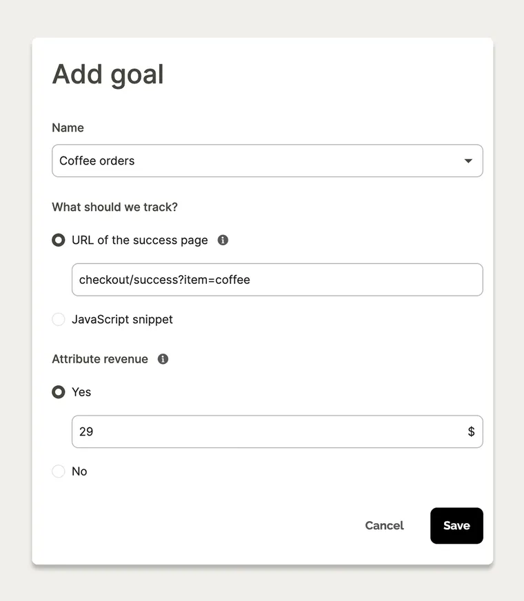 Revenue attribution reporting in Wisepops