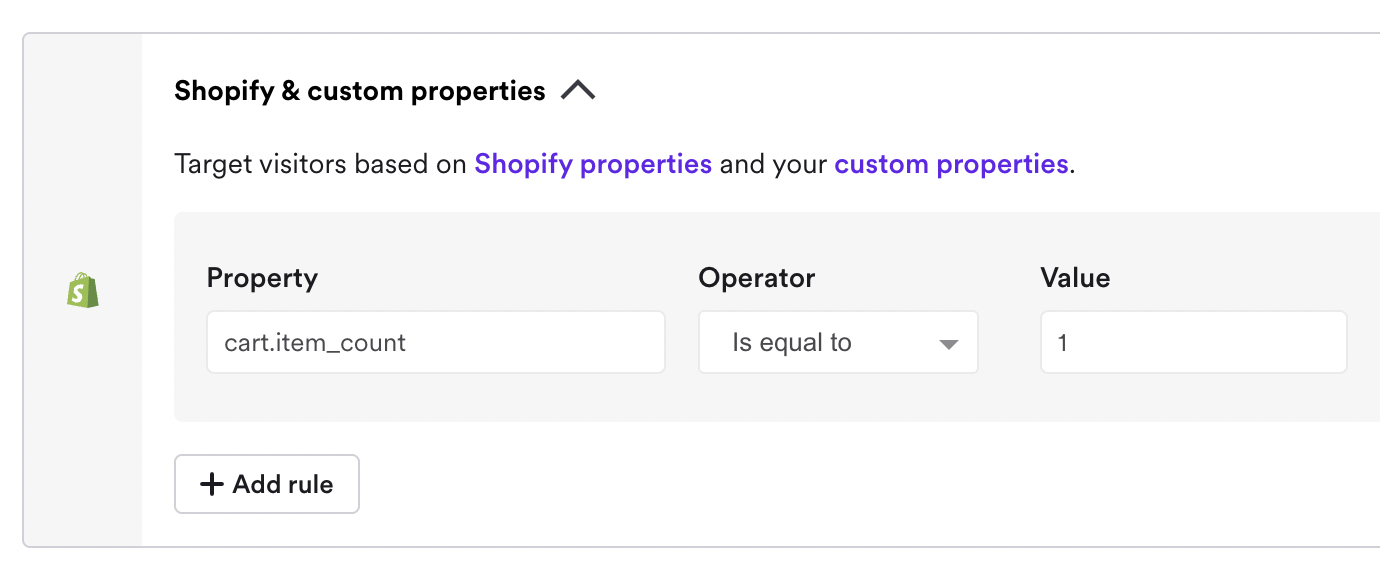 options for cart abandonment popup