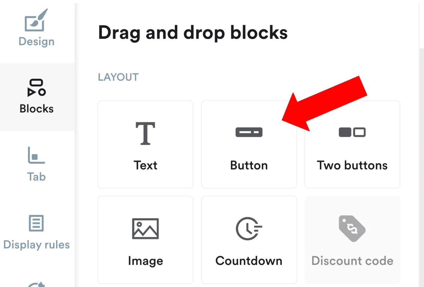 adding button to campaign