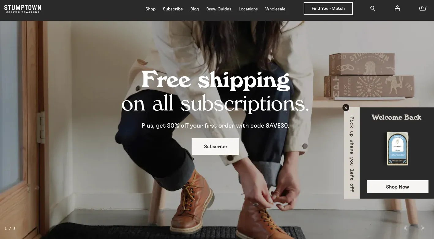 product promotion popup