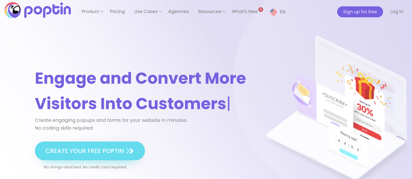 poptin best popup apps