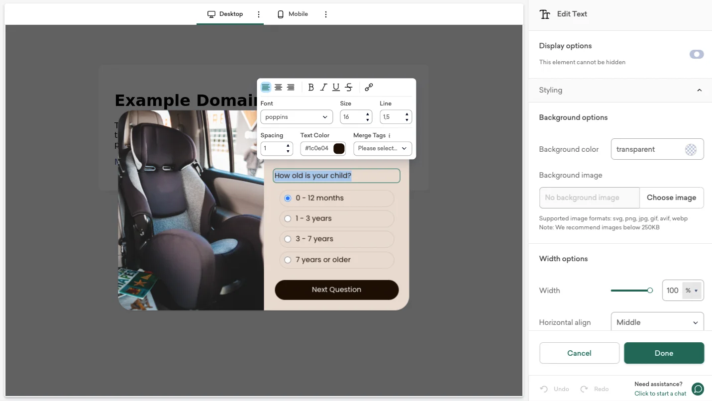 editor ui