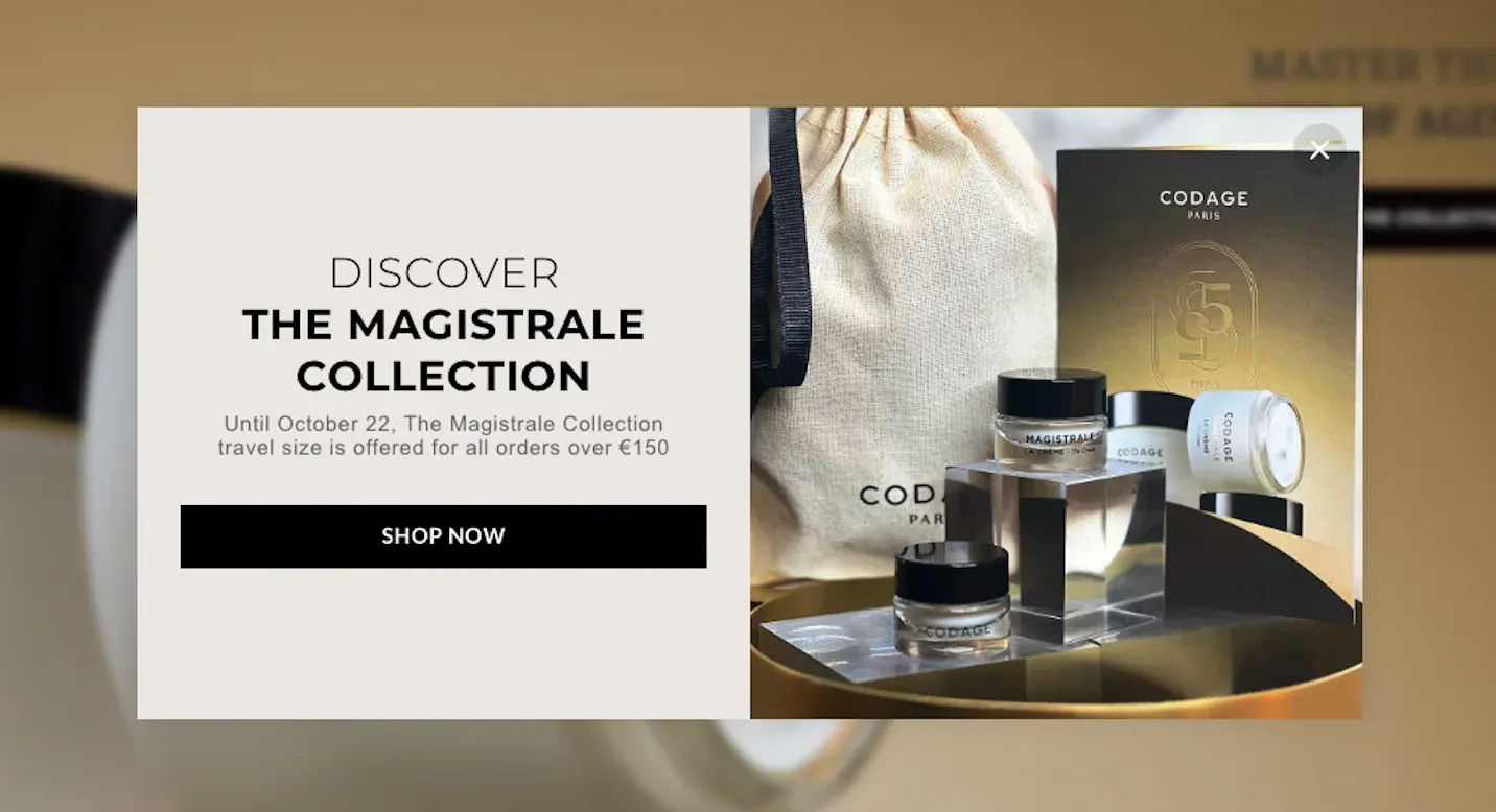 personalized offer popup