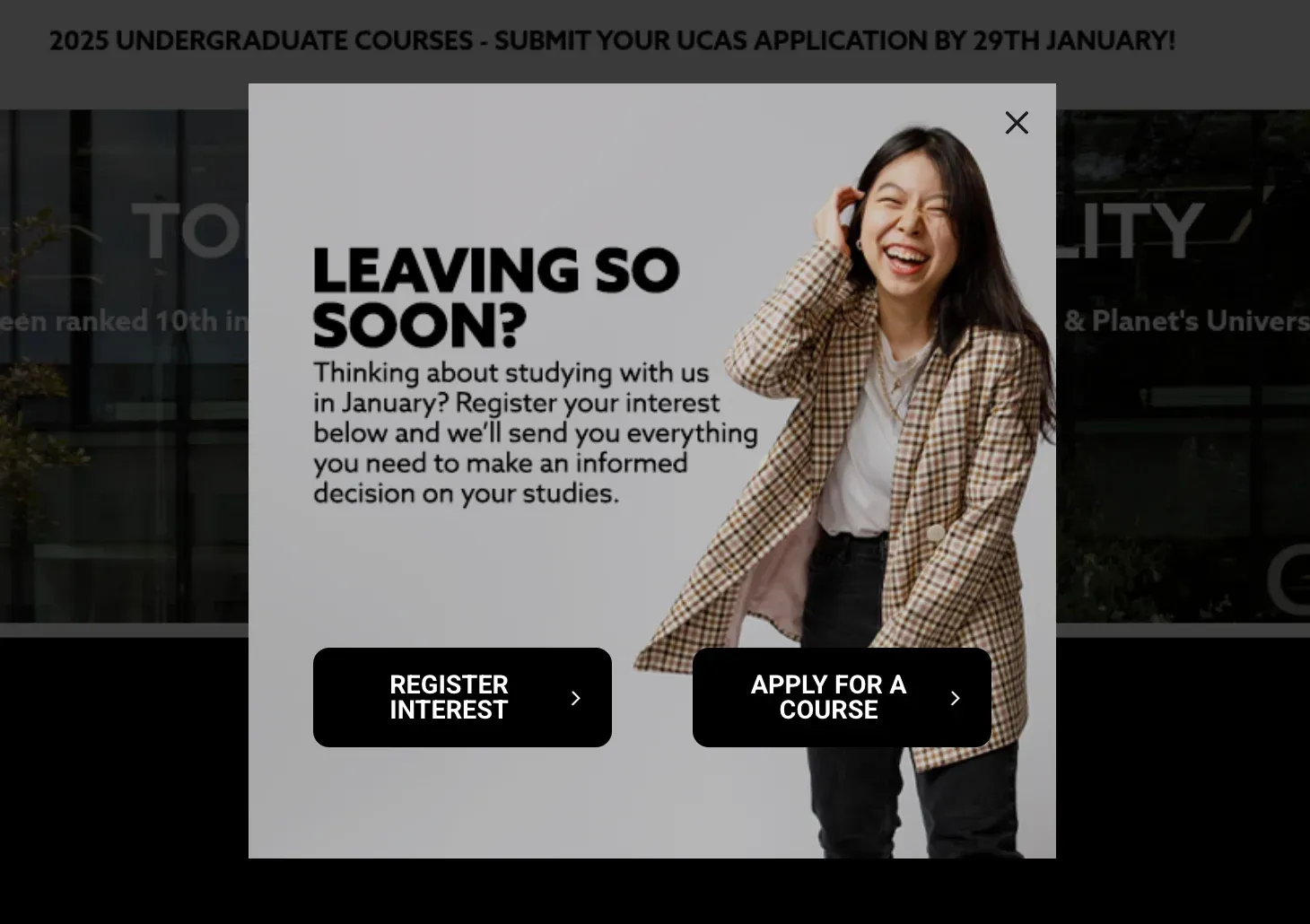 exit campaign registering interest in studies