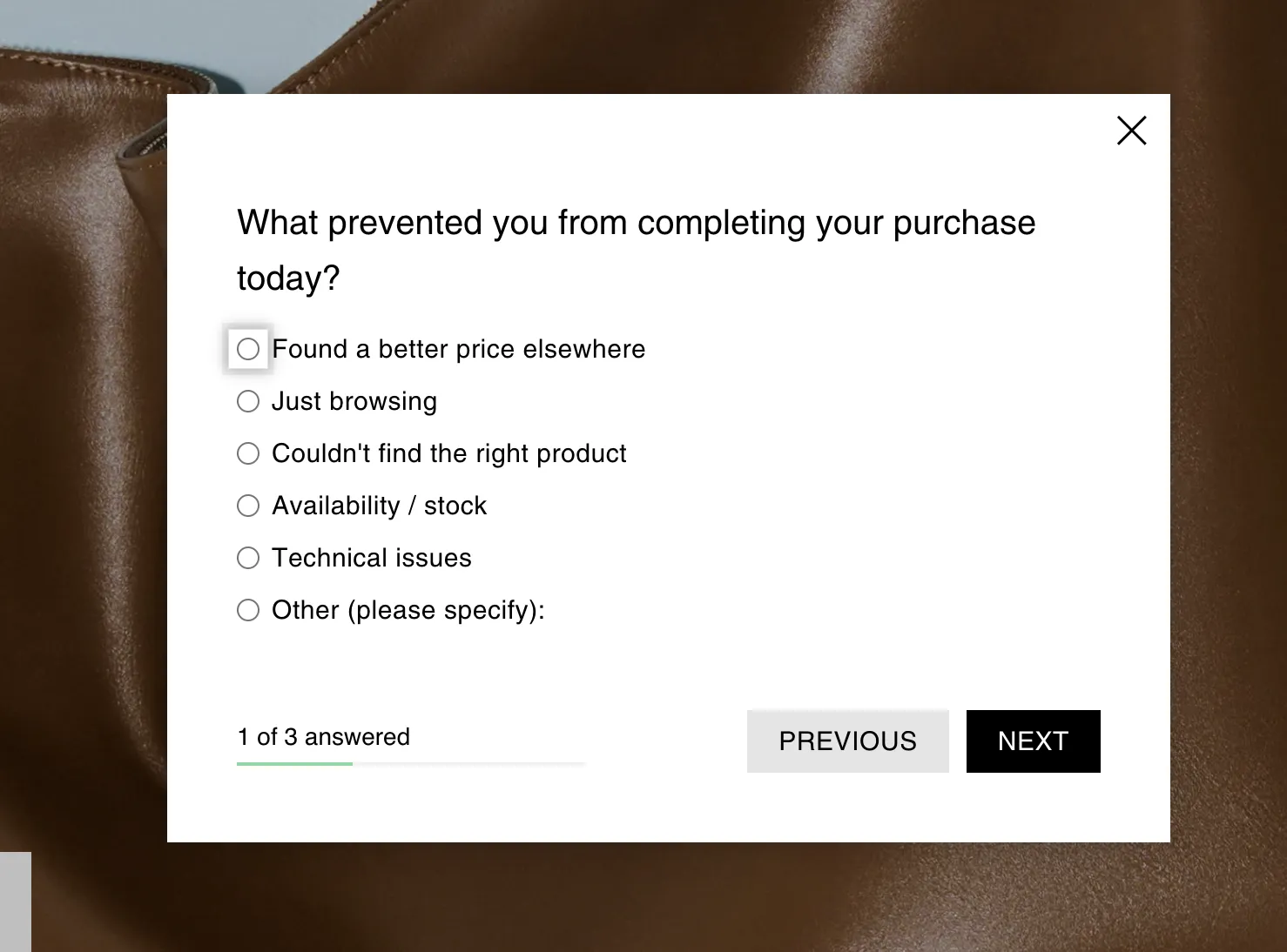 questions in feedback form