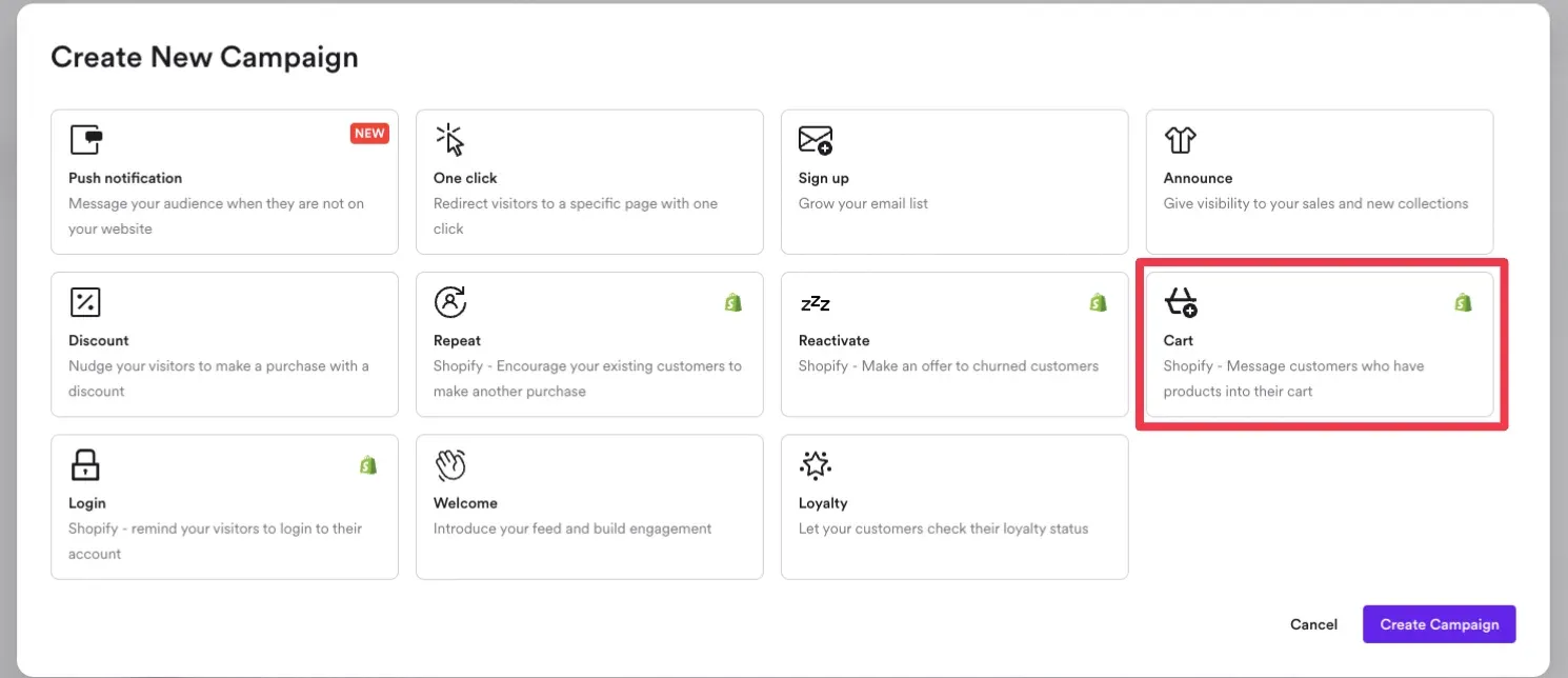 creating an onsite notification