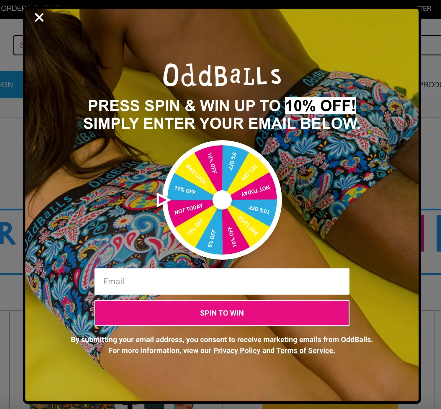 spin popup