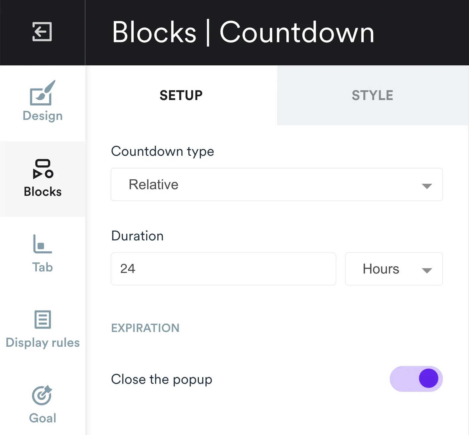 adding countdown