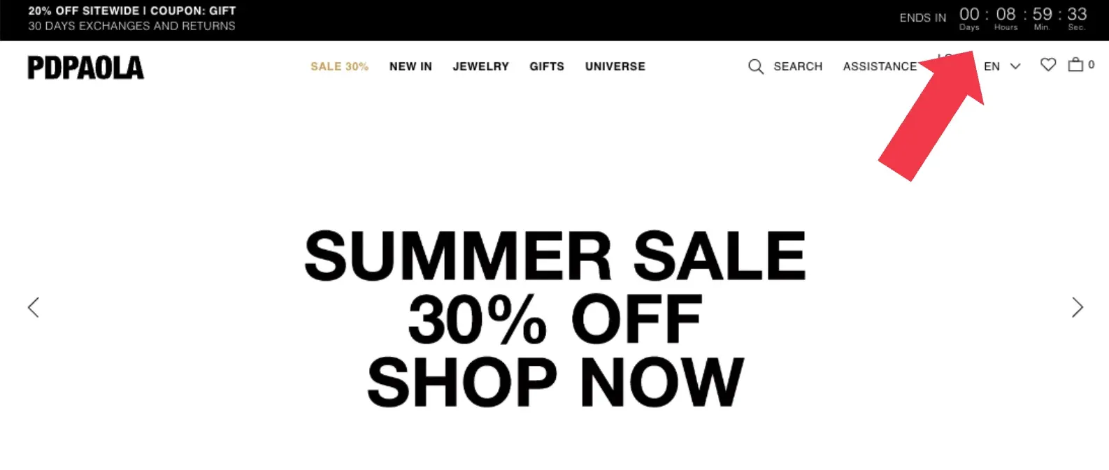 flash sale bar