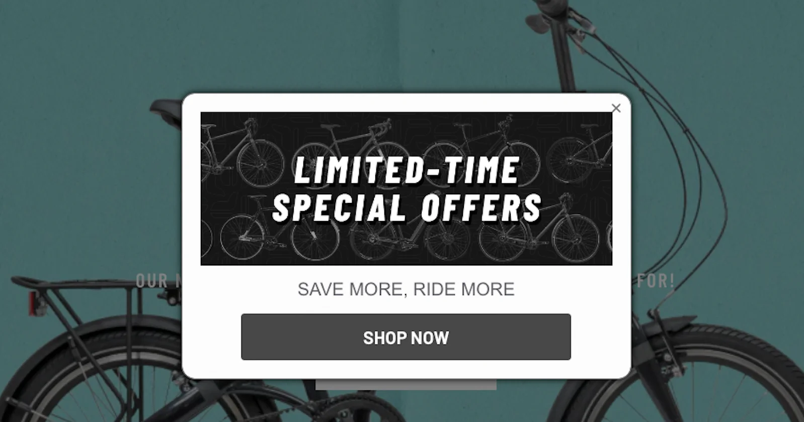 Black Friday popup example