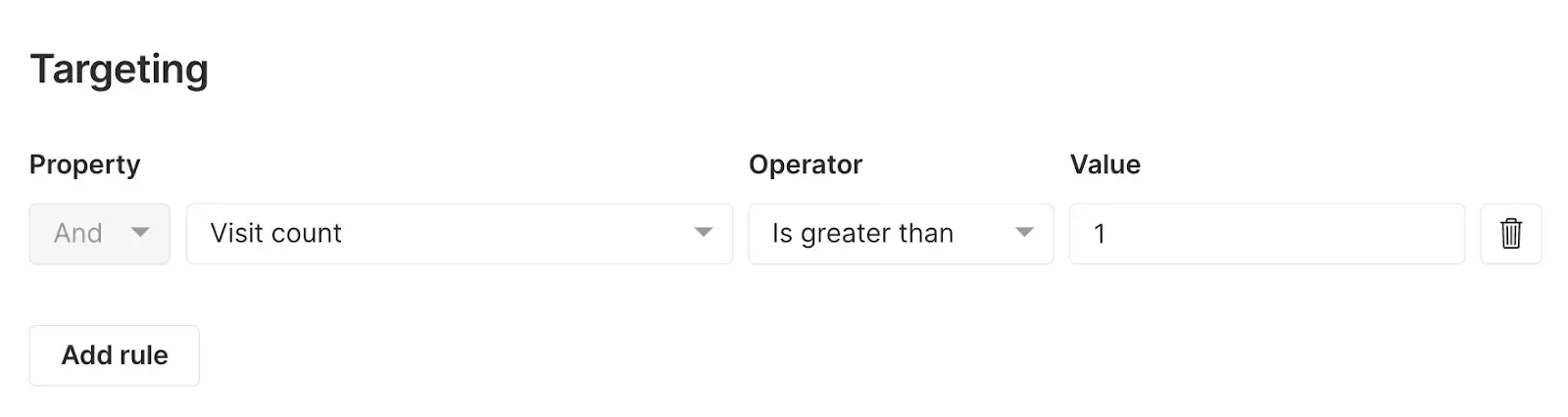 targeting onsite notifications