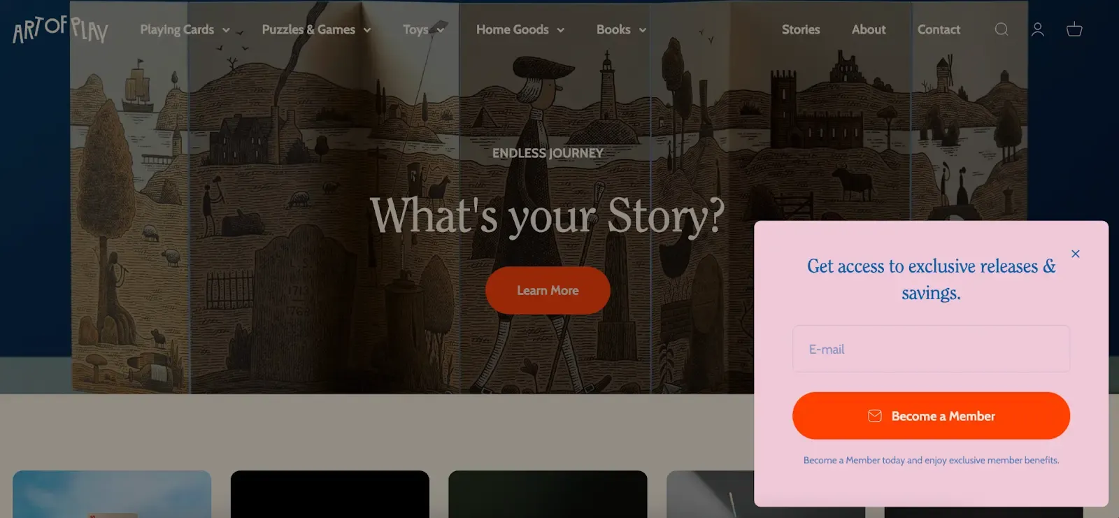 artofplay popup form