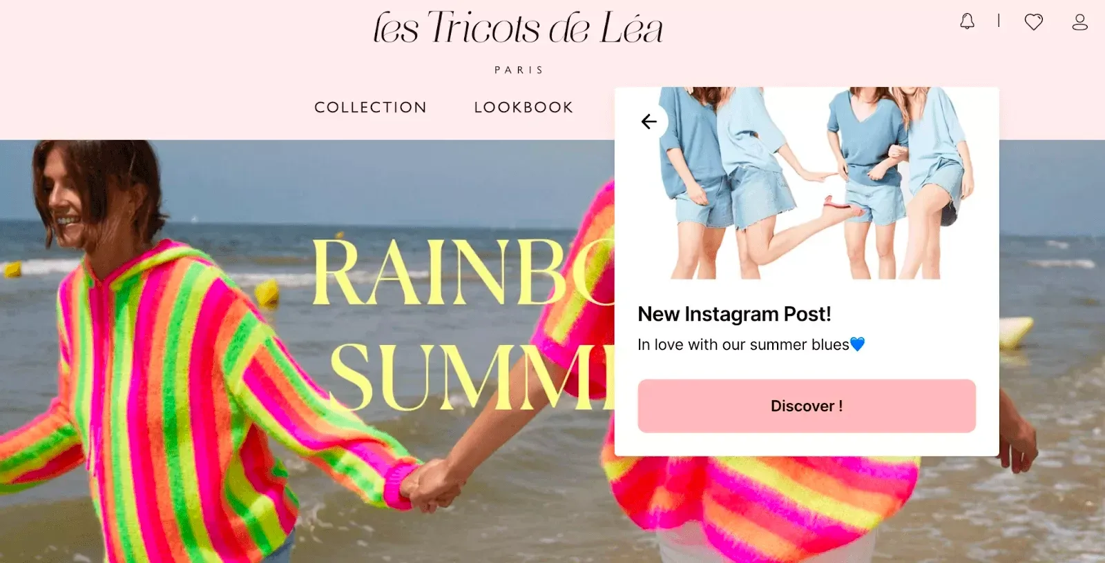 promote instagram posts with onsite notifications