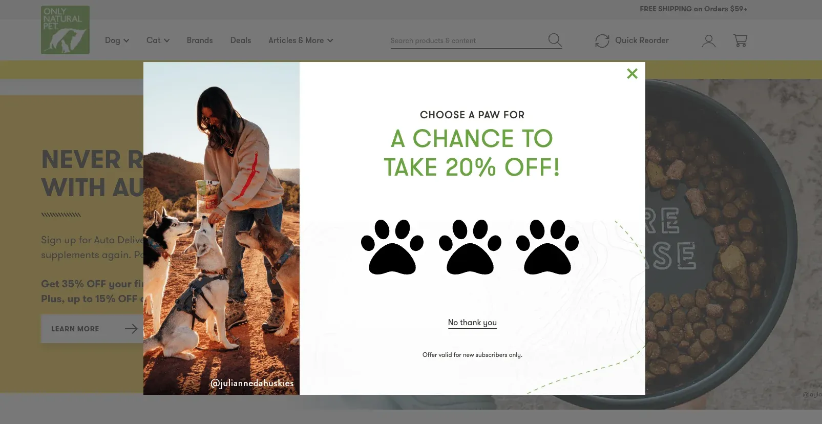 popup window gamified
