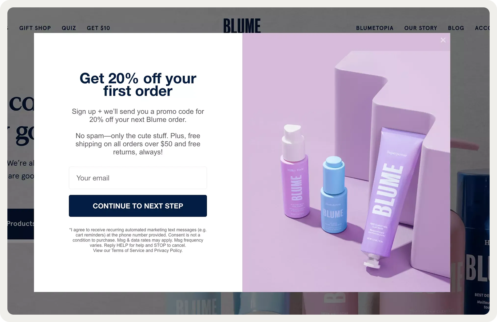 first order discount