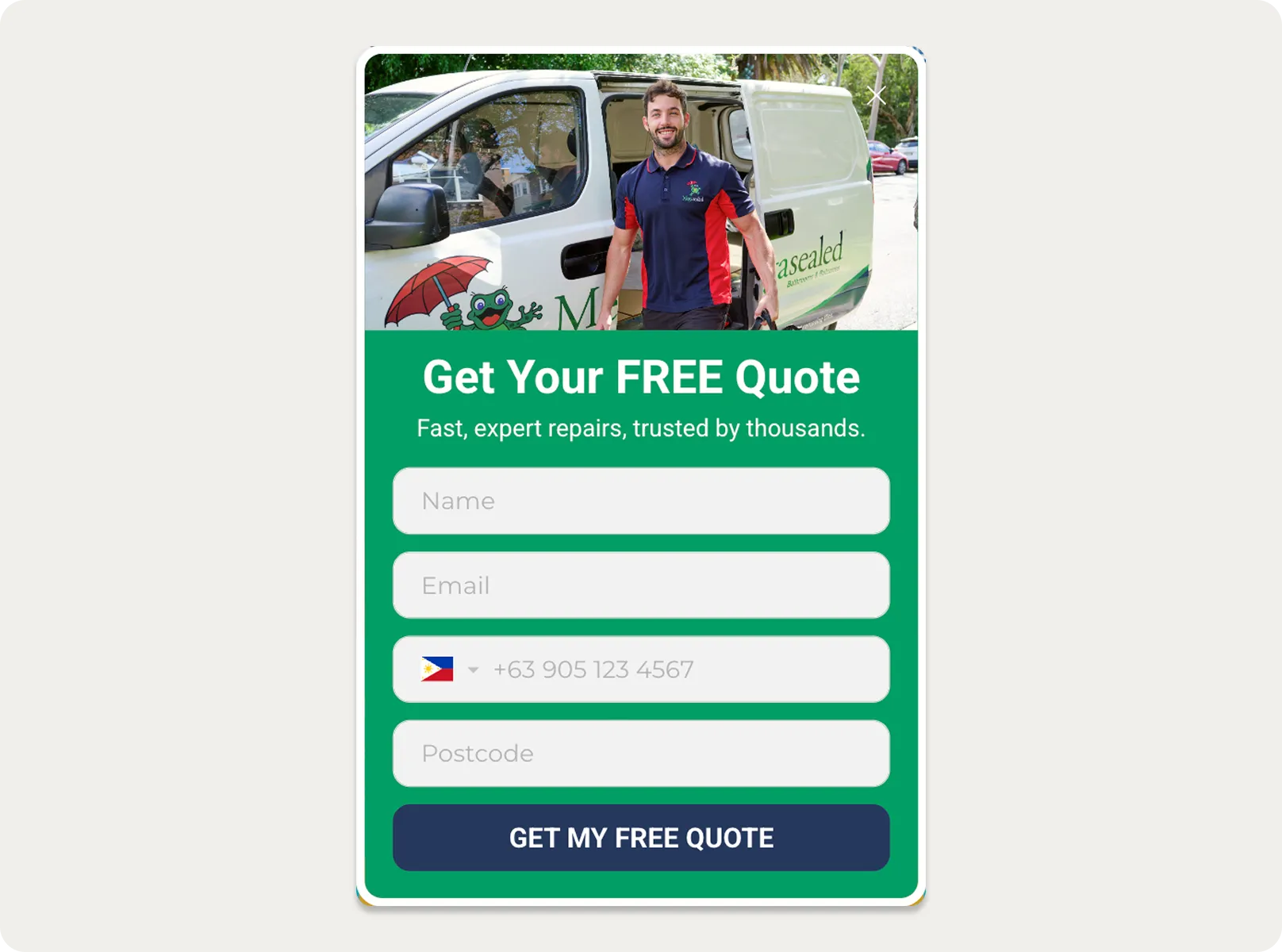 Ardent email capture campaign built for a client