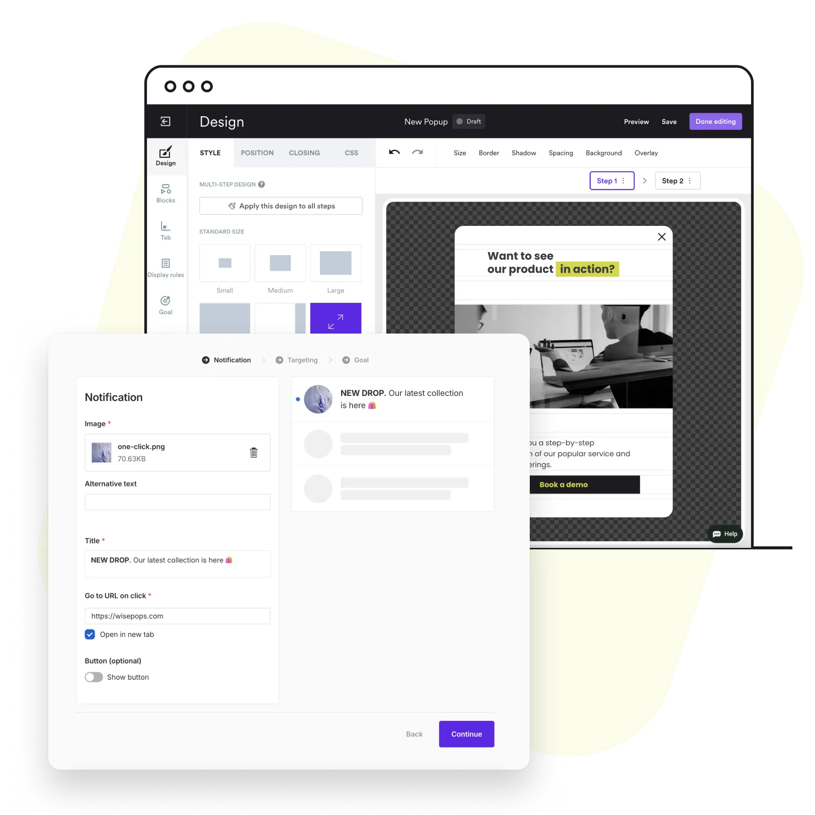 wisepops multi-channels CRO