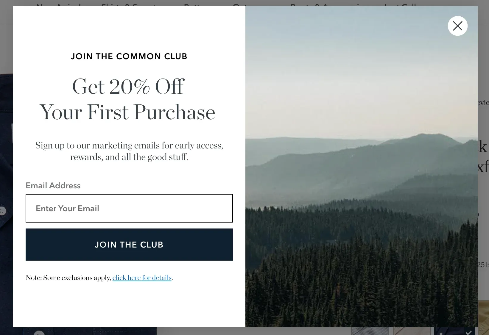 popup that opens on click example